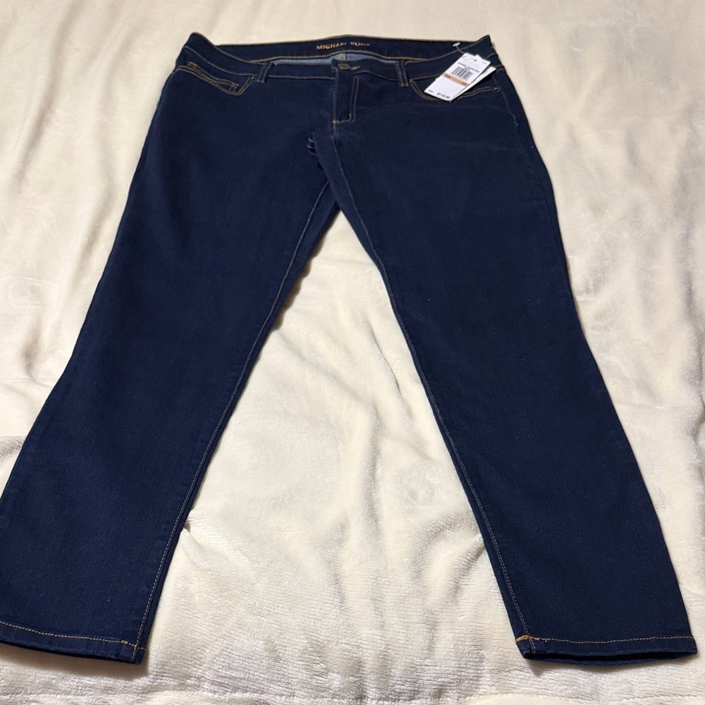 Michael Kors Navy Straight Leg Jeans